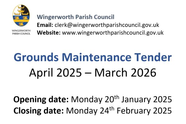 Tender Notice for Grounds Maintenance Contract 2025/26 (Parks and Recreation Areas)